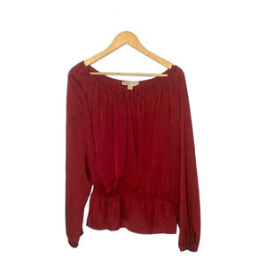 Micheal Micheal Kors Red Satin Top Size XL